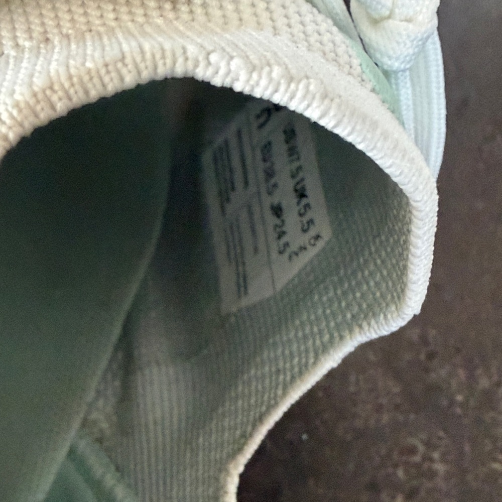 Clouds Women's White and Mint Athletic Sneakers - Picture 4 of 5